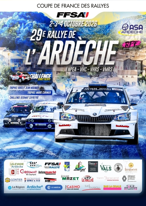 RALLYE DE L'ARDÈCHE 2026