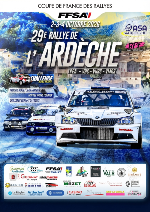 RALLYE DE L'ARDÈCHE 2026